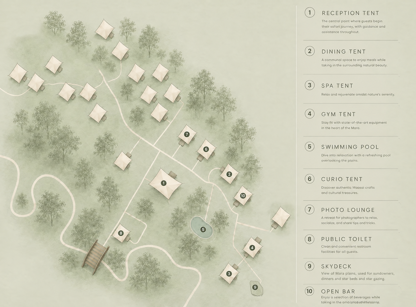 Ilora Camp Layout Map